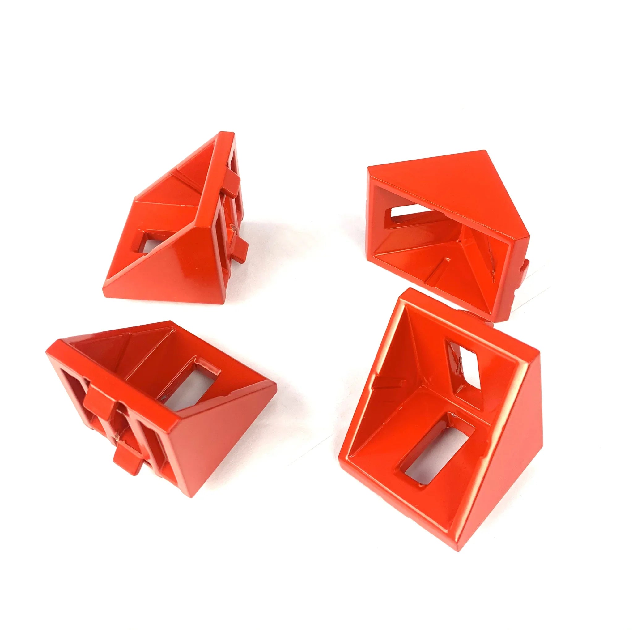 4x Corner bracket - 4040 Aluminium Racing Red - SimXPro