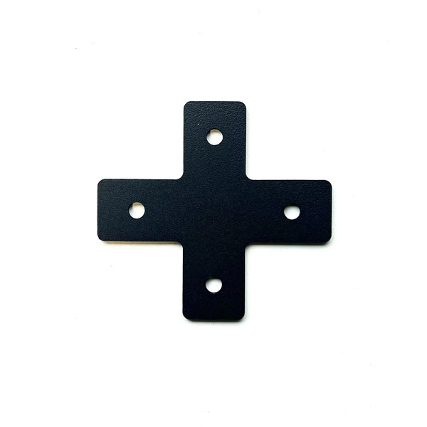 SimXPro 2x Cross - Connector Plate 3mm - 40 - 80 - 120 Black - SimXPro