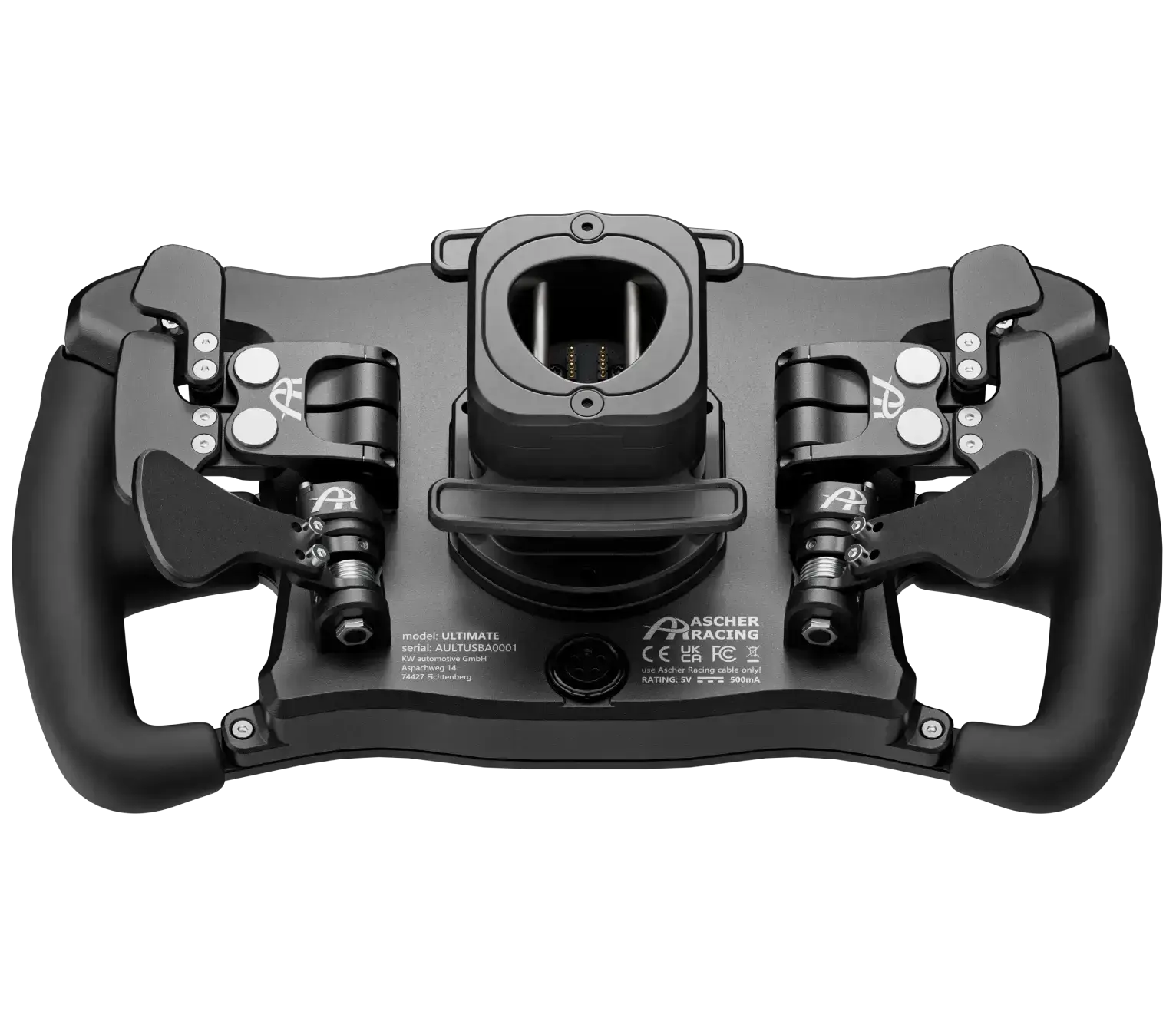 Ascher Racing x Simucube Ultimate Steering Wheel