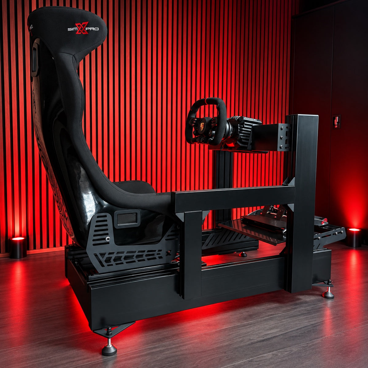 SimXPro GT-PRO BLACK Sim Racing Cockpit
