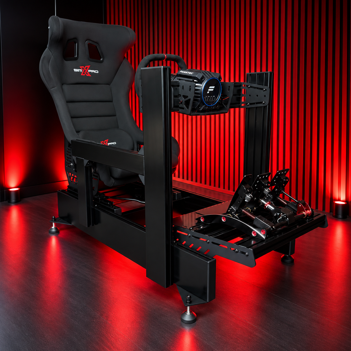 SimXPro GT-PRO BLACK Sim Racing Cockpit