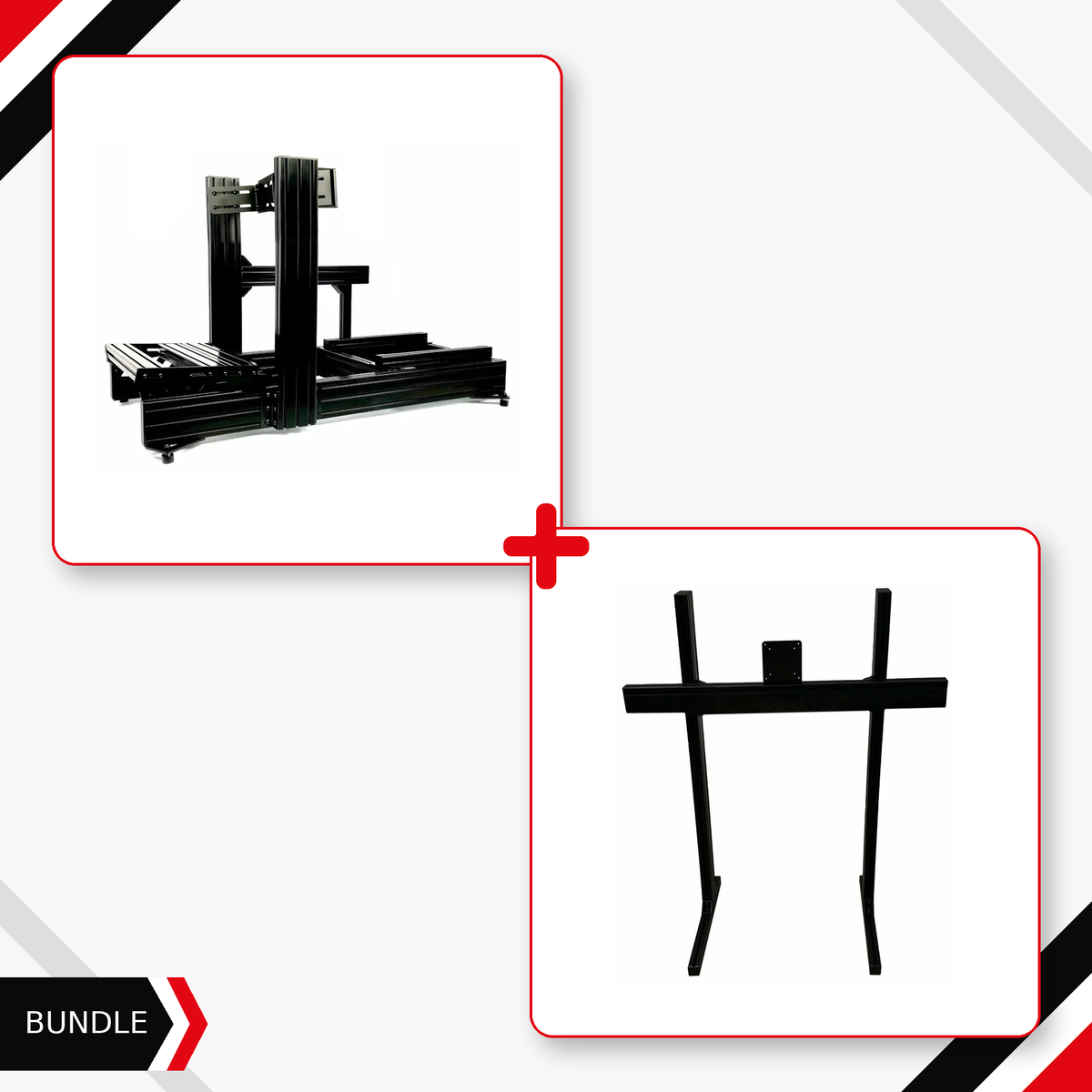 SimXPro XT120 cockpit and single monitor stand bundle