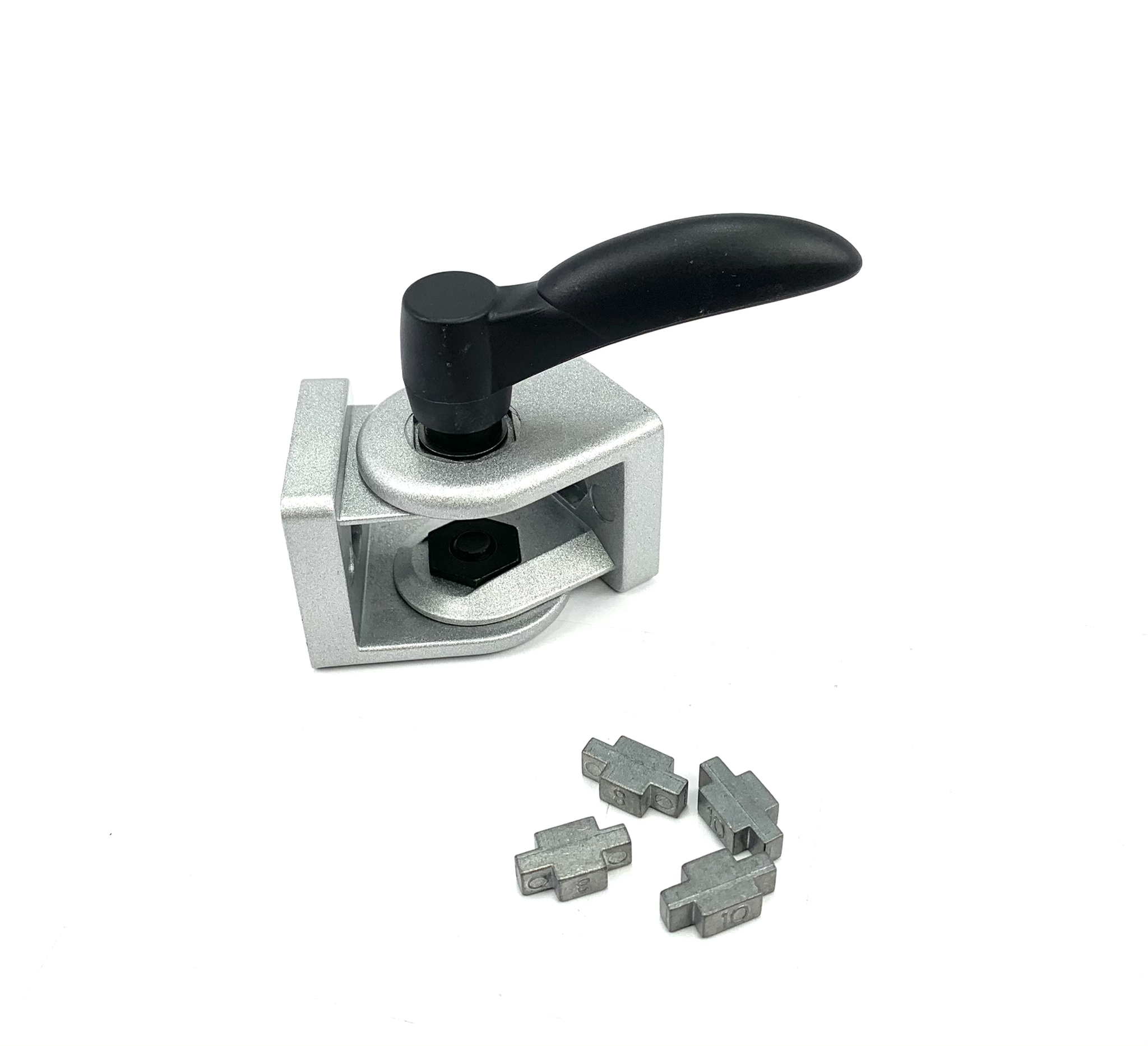 Elbow hinge with lever