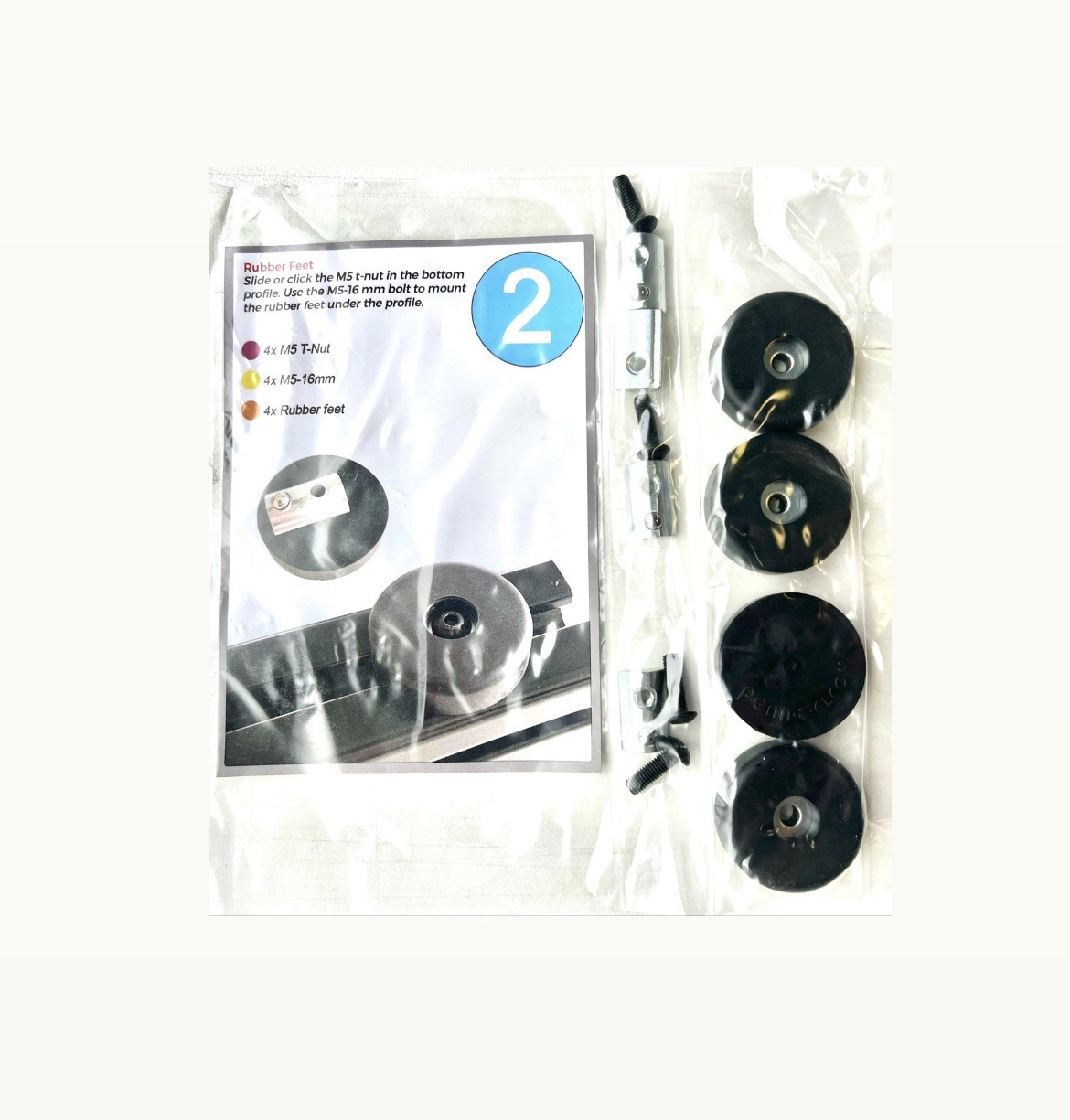 4x Standard Rubber Feet