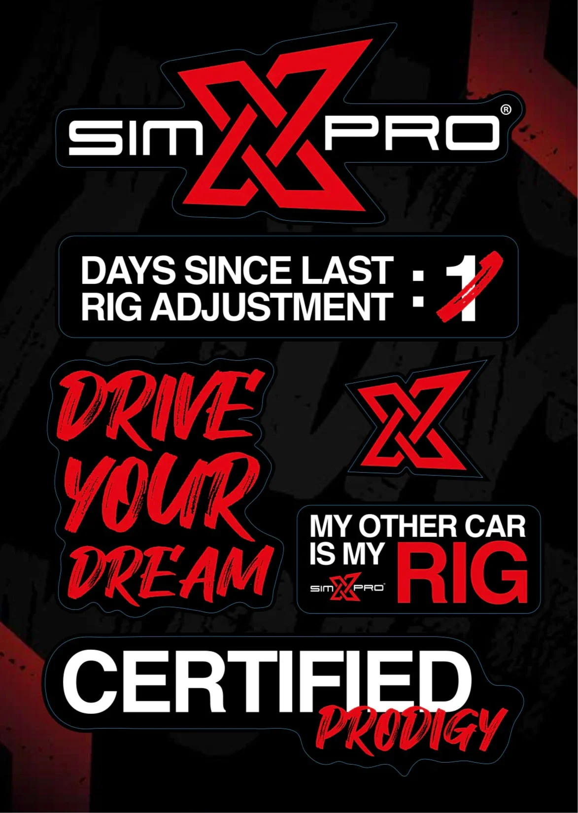 SimXPro Sticker sheet - SimXPro