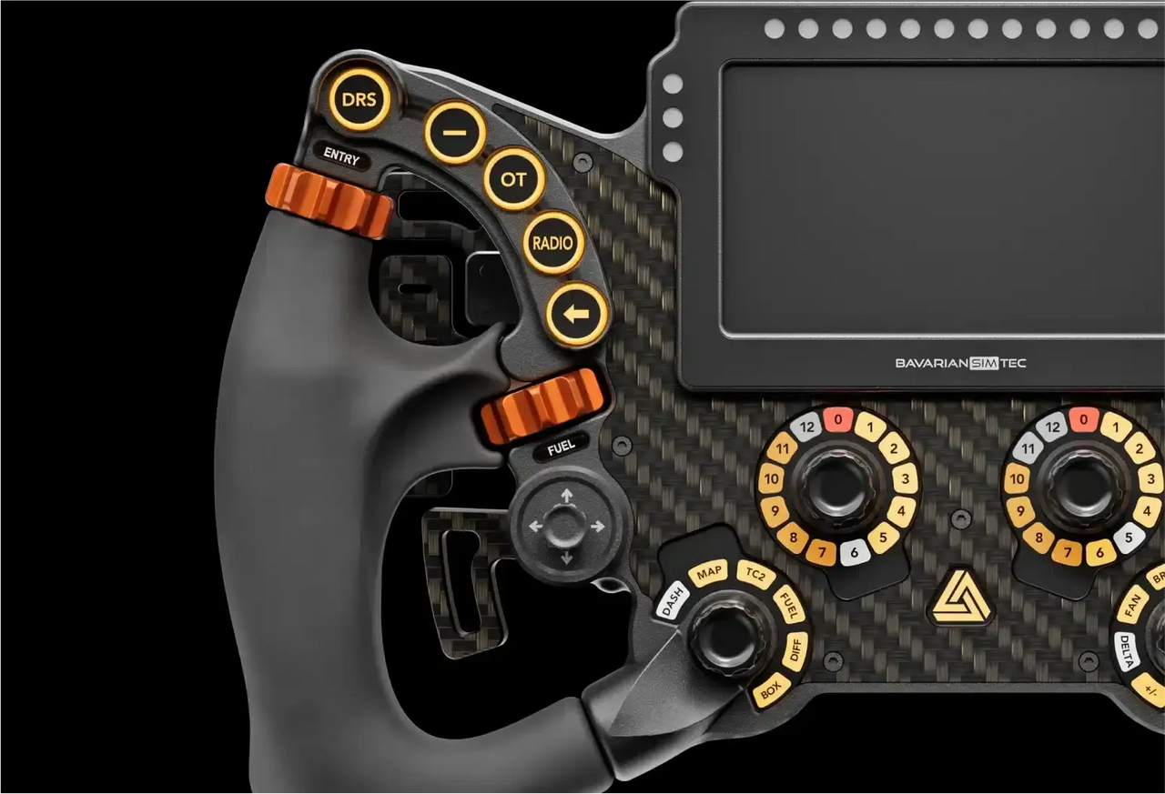 Bavarian Sim Tec x Simucube Delta PRO SC – vezeték nélküli Formula szimulátoros kormány