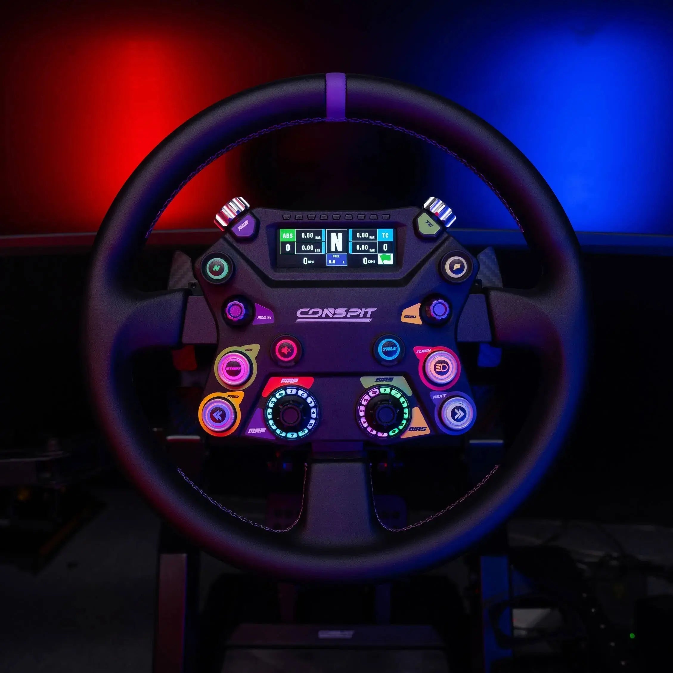 Conspit 310 Apex Wheel – ARGB, 2.99" Display, Dual Paddles (310 mm)
