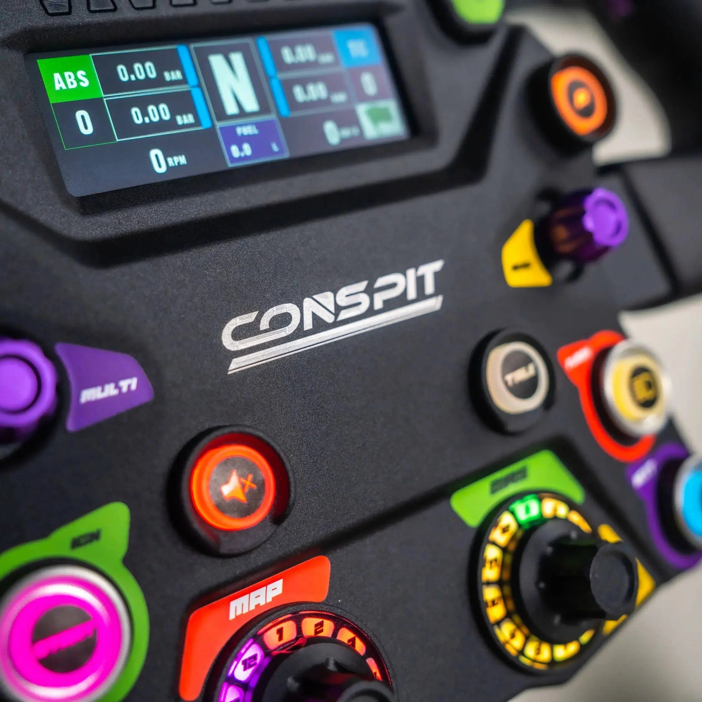 Conspit 310 Apex Wheel – ARGB, 2.99" Display, Dual Paddles (310 mm)