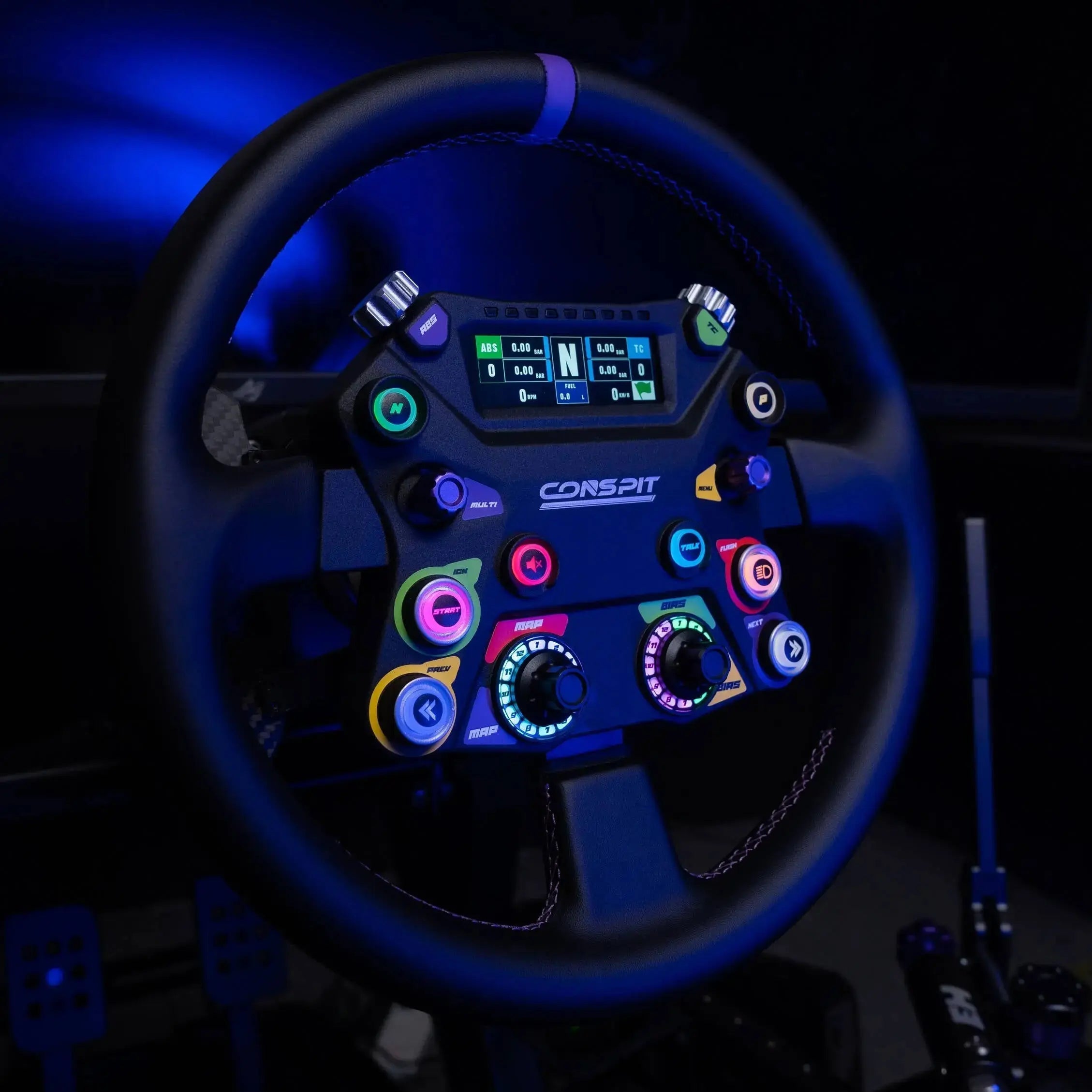 Conspit 310 Apex Wheel – ARGB, 2.99" Display, Dual Paddles (310 mm)