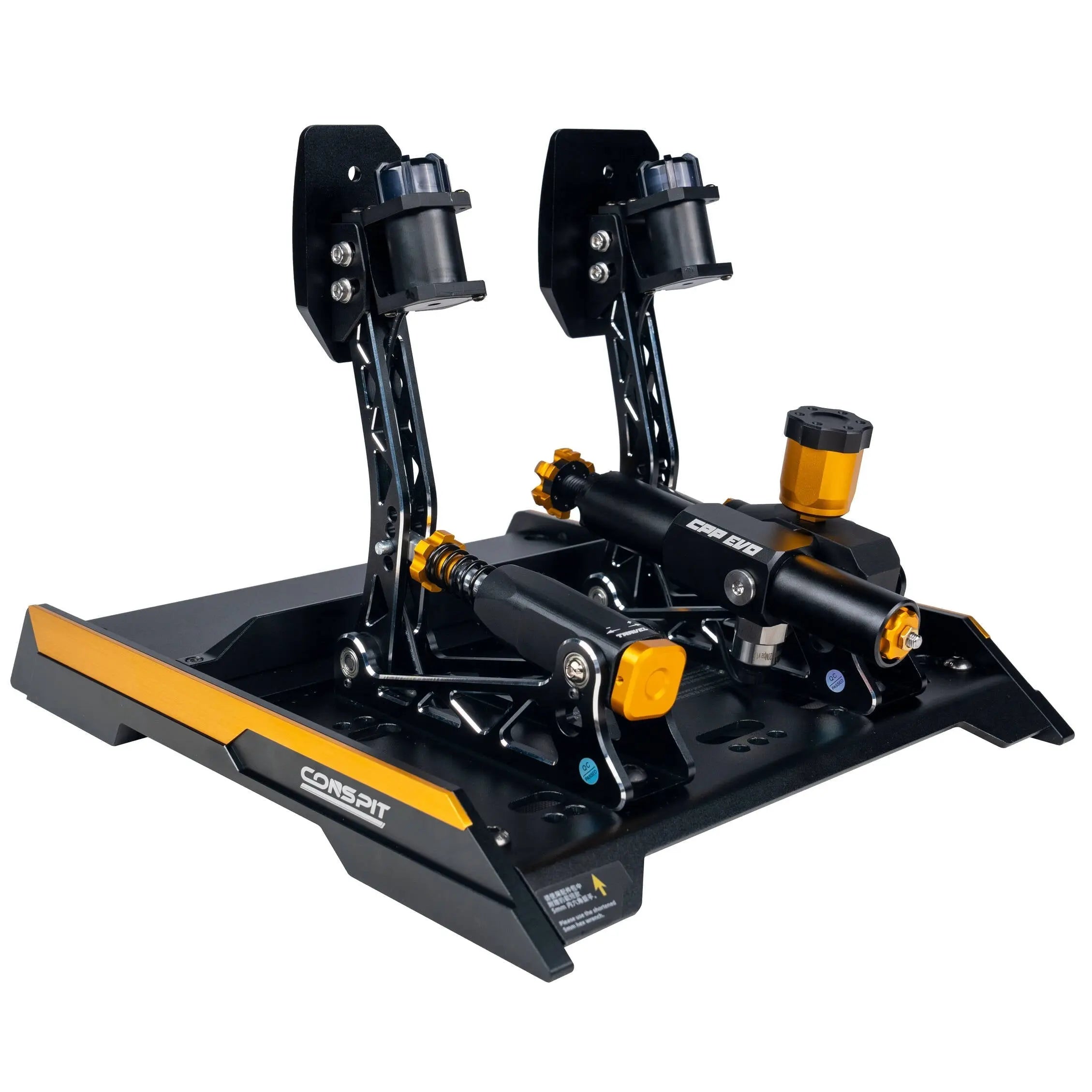 Hydrauliczny zestaw pedałów CONSPIT CPP EVO 2 V2 (2 pedały) – czarny