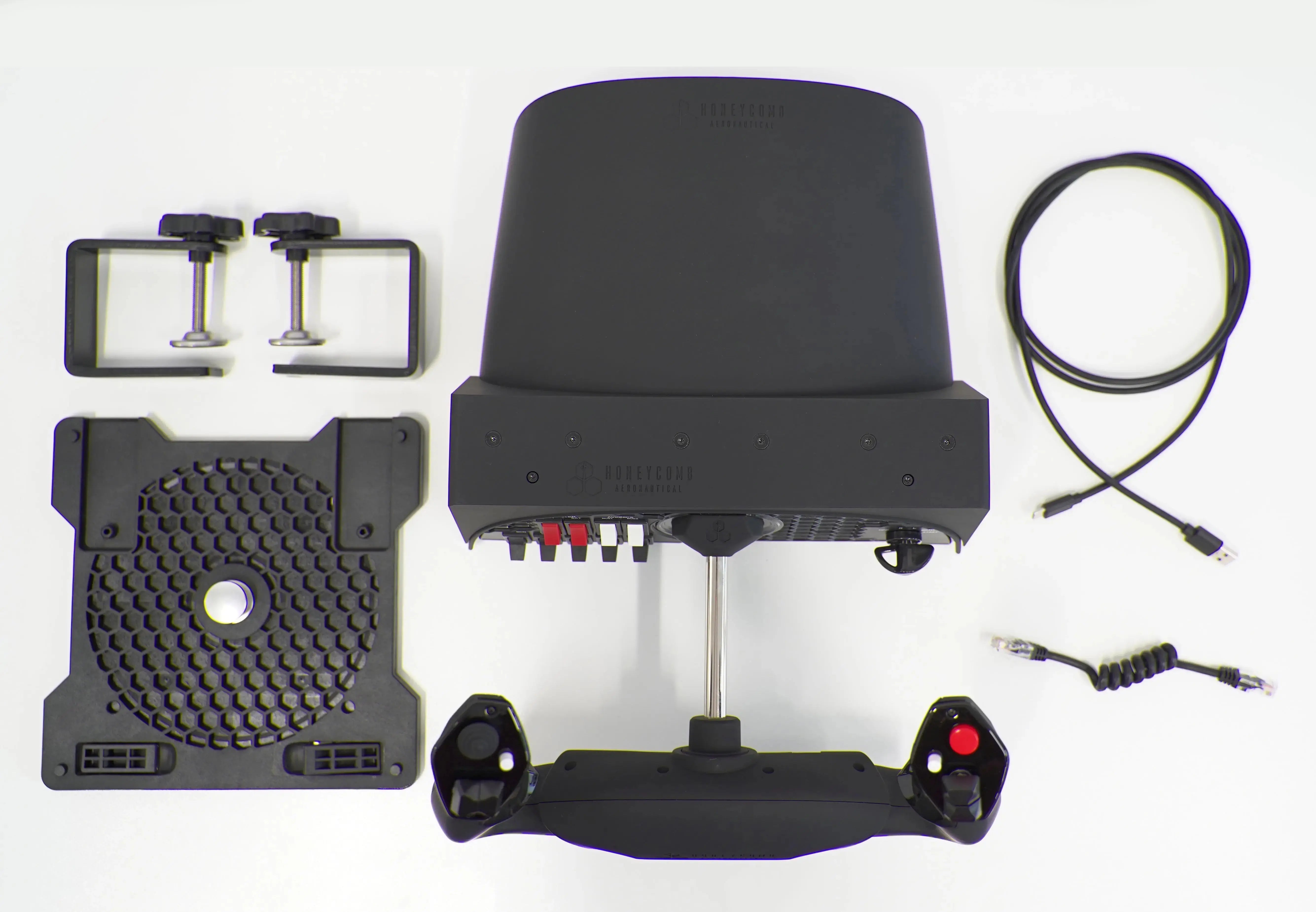 Manche Honeycomb Alpha Flight Controls + painel de interruptores (PC)