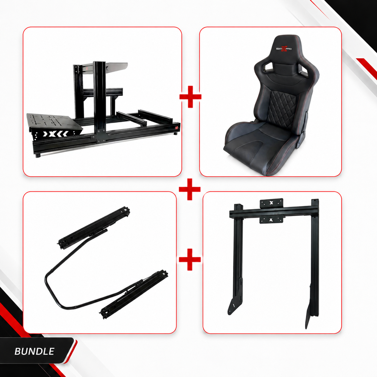 SimXPro R80 + INTEGRATED MOUNT + XL GT SEAT + SLIDER