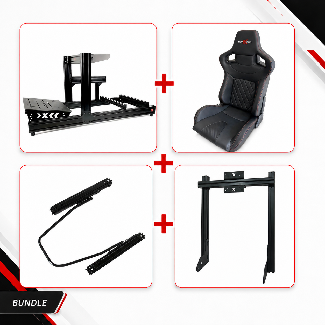 SimXPro R80 + INTEGRATED MOUNT + XL GT SEAT + SLIDER