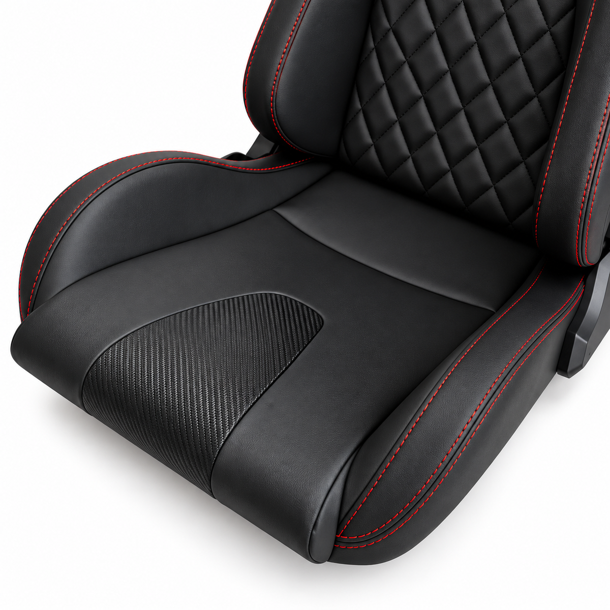 SimXPro XL GT verstelbare Sim Racing Stoel + Stoelrails