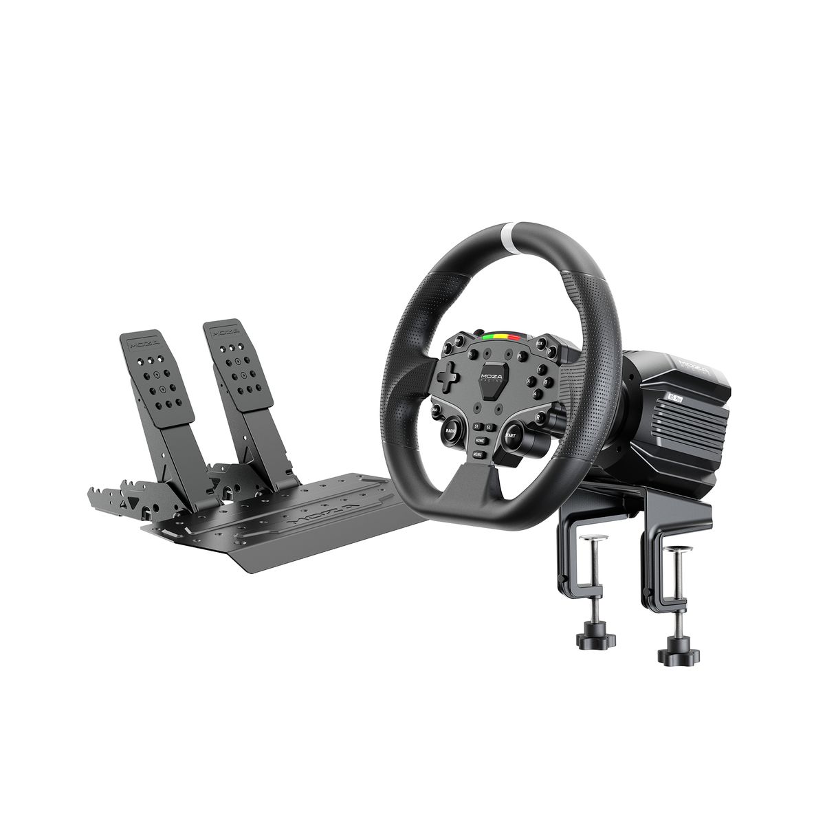 MOZA R5 Pro Racing Bundle with R5 Pro wheelbase, ES Lite wheel and SRP Lite2 pedals