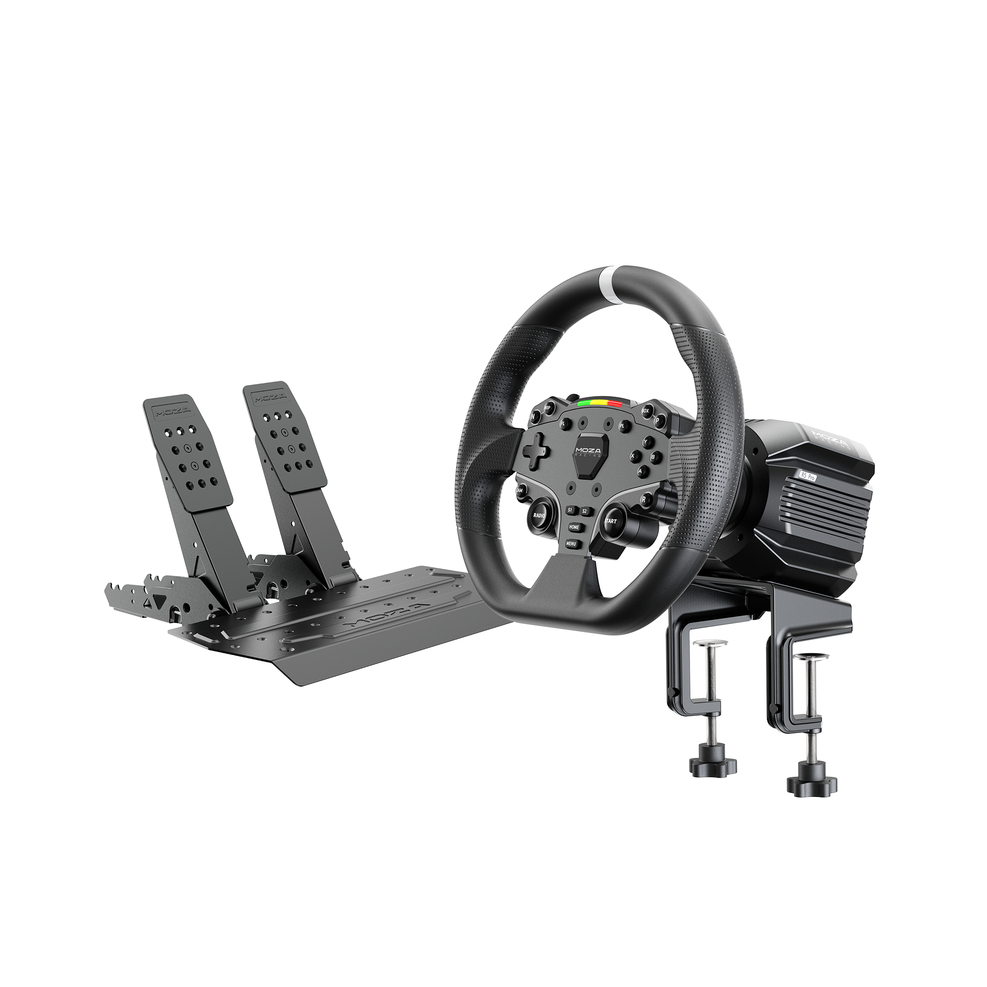 MOZA R5 Pro Racing Bundle with R5 Pro wheelbase, ES Lite wheel and SRP Lite2 pedals