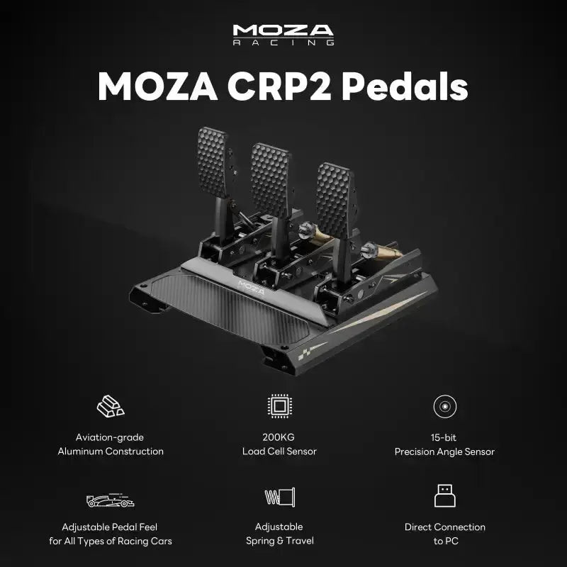 MOZA CRP2 Load cell pedálok