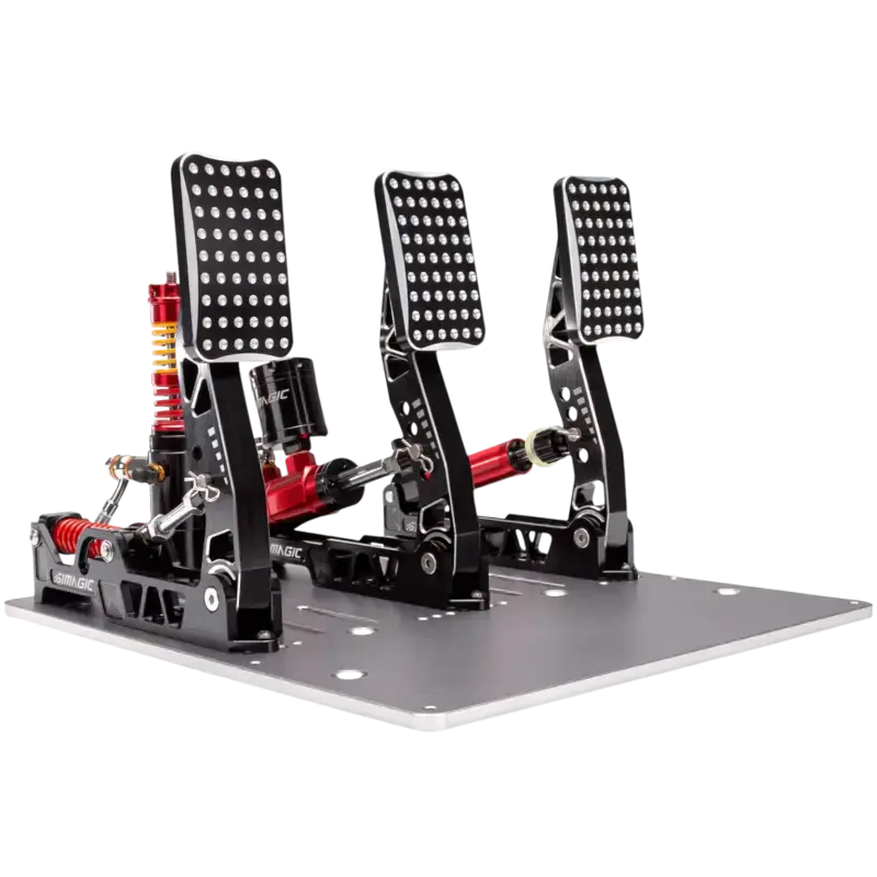 Conjunto de 3 pedais Simagic P2000, Load cell de 200 kg