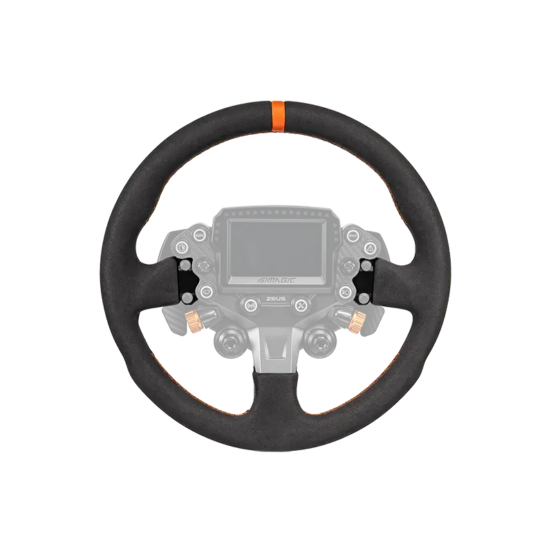 Simagic ZS-330RR Suede Replacement Steering Wheel Rim – 330mm, No Hub