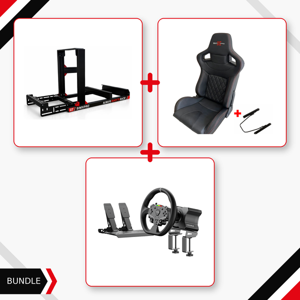 SimXPro GT Ready to Race Bundle + XL GT Seat + MOZA R5
