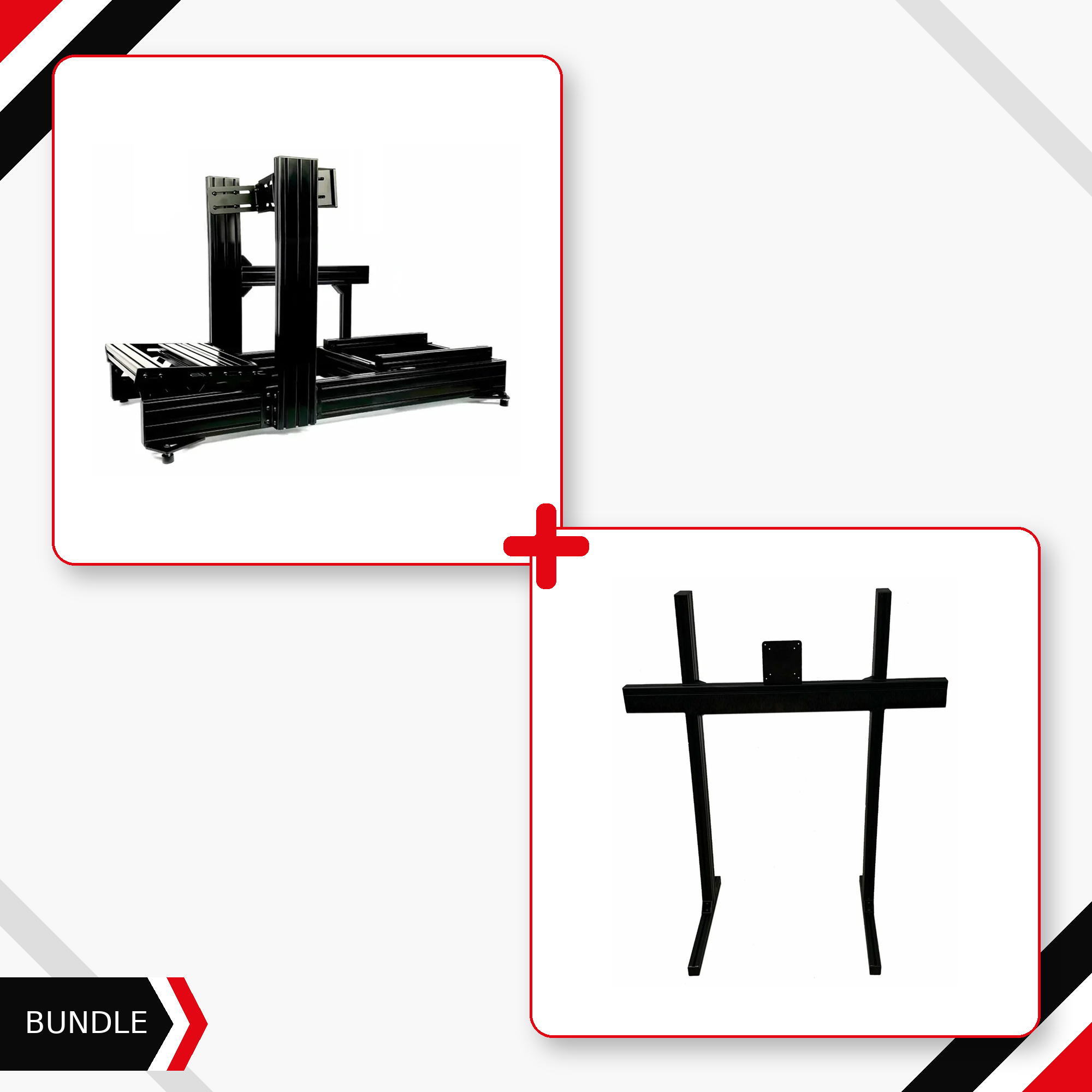SimXPro XT120 cockpit and single monitor stand bundle
