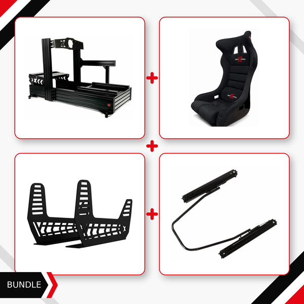 SimXPro XT160 cockpit, GTR seat, seat mounts and slider bundle